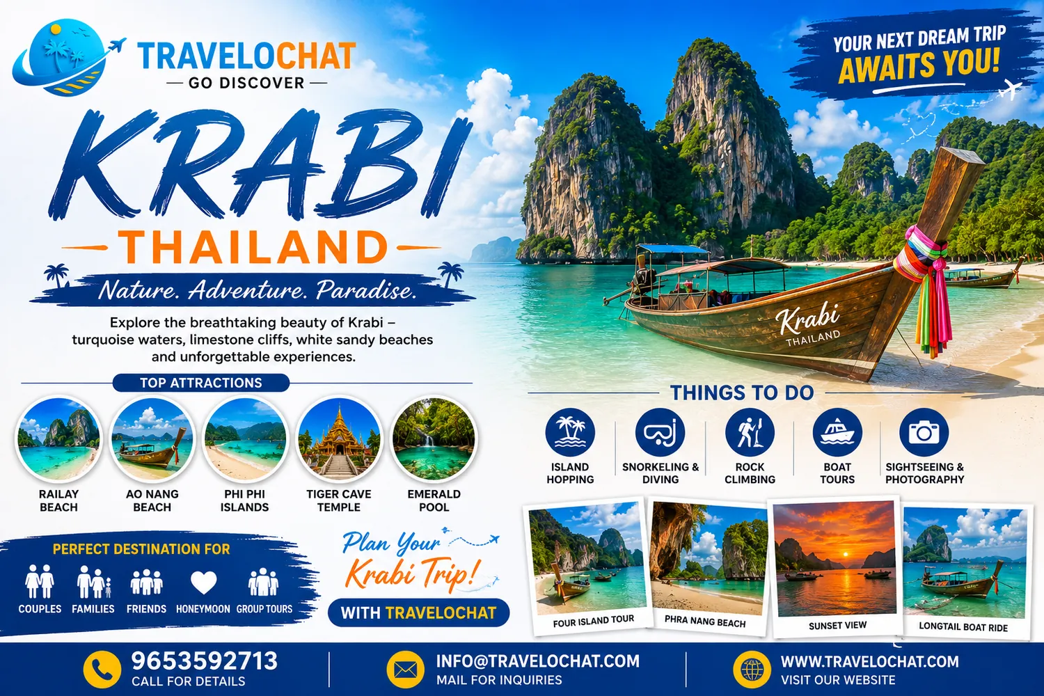 Krabi Thailand Travel Guide: Best Places to Visit, Things to Do and Travel Tips
